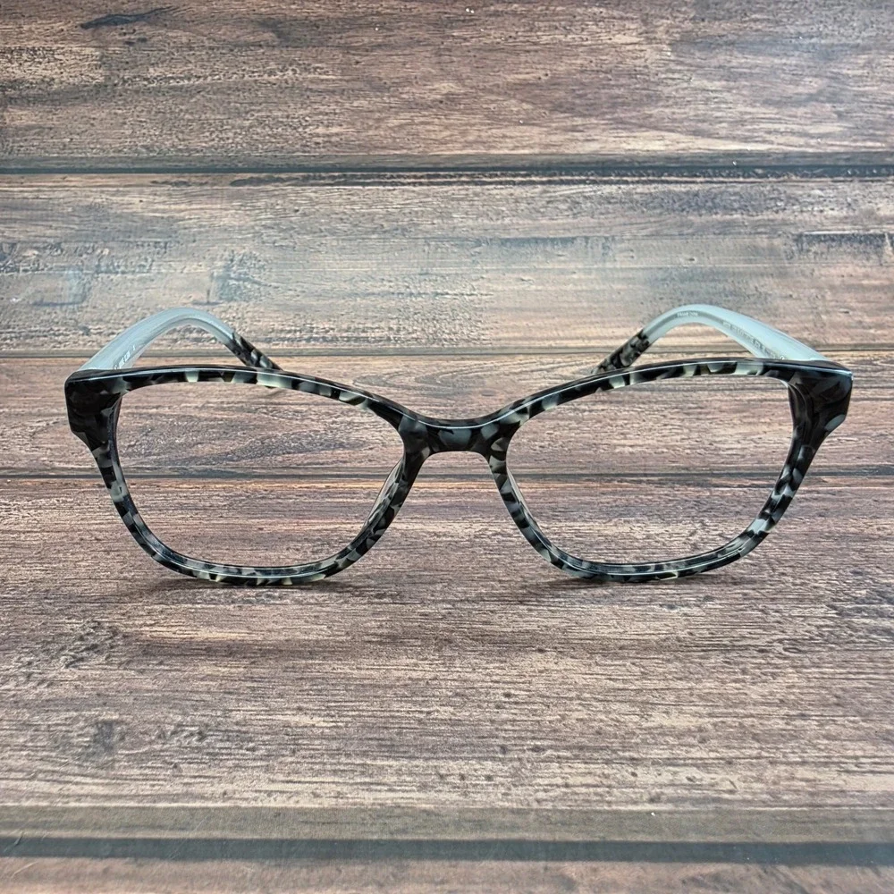 Anne Klein AK5078 Black Tortoise Cat Eye Eyeglass Frames 52-16-135 Grey Temples